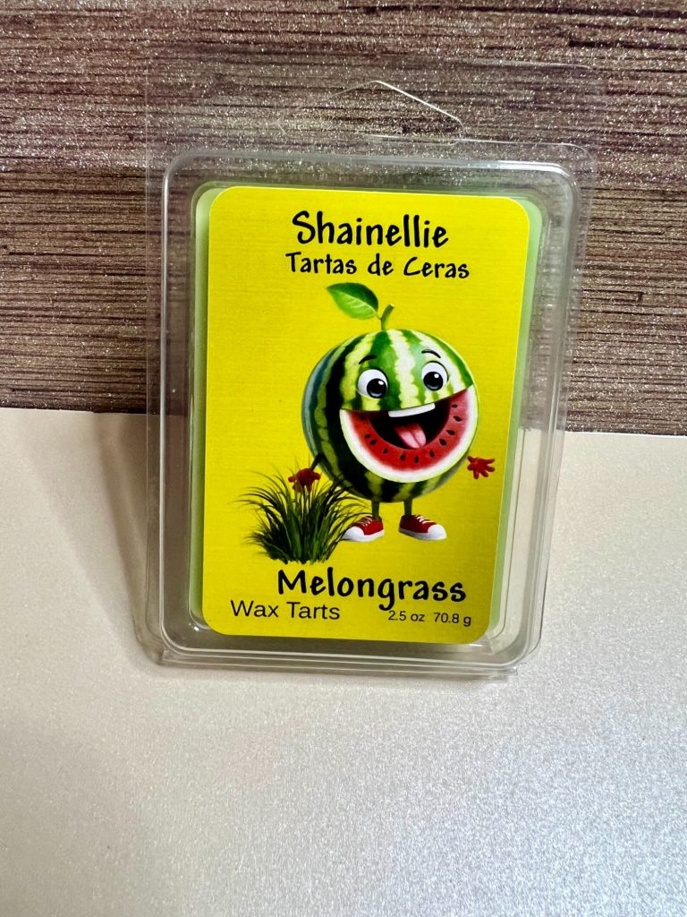 Melongrass Colorful packaging of a watermelon-themed product with a cartoon character mascot.